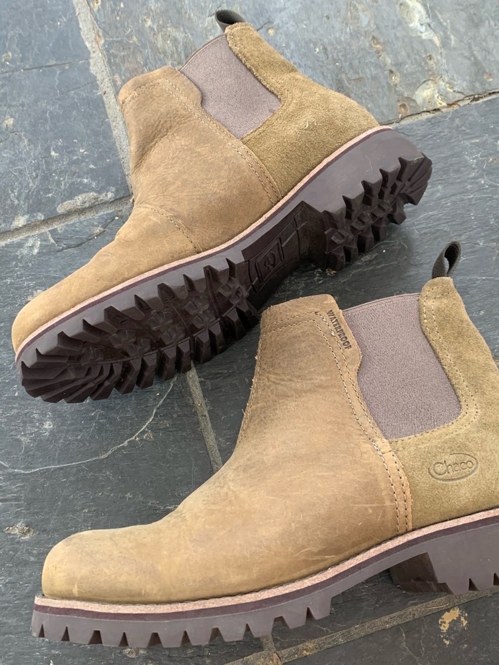 Chaco Women's Tan Suede Chelsea Booties